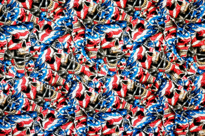 American Barbwire Skulls - Kansas Hydrographics