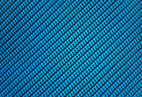 Blue and Black Carbon Fiber