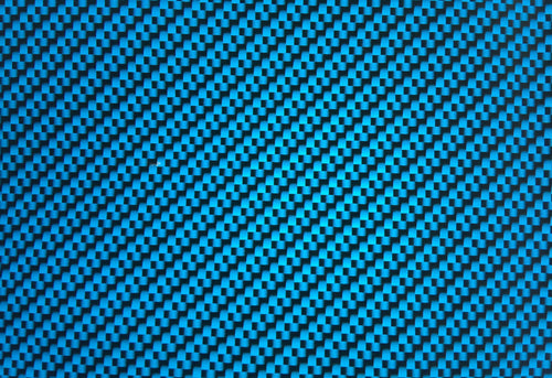 Blue and Black Carbon Fiber