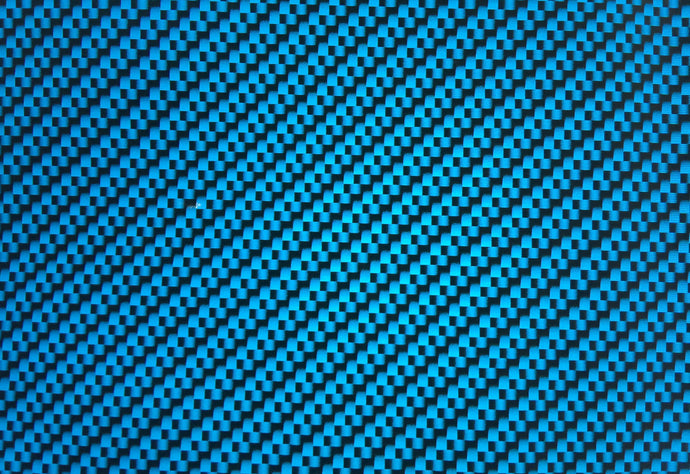 Blue and Black Carbon Fiber
