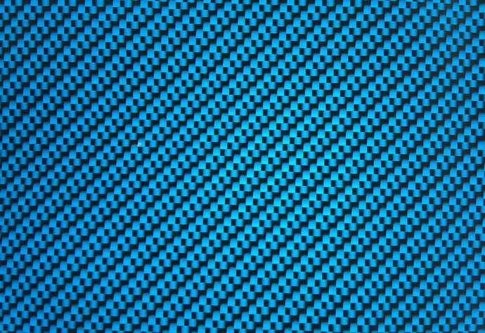 Blue and Black Carbon Fiber