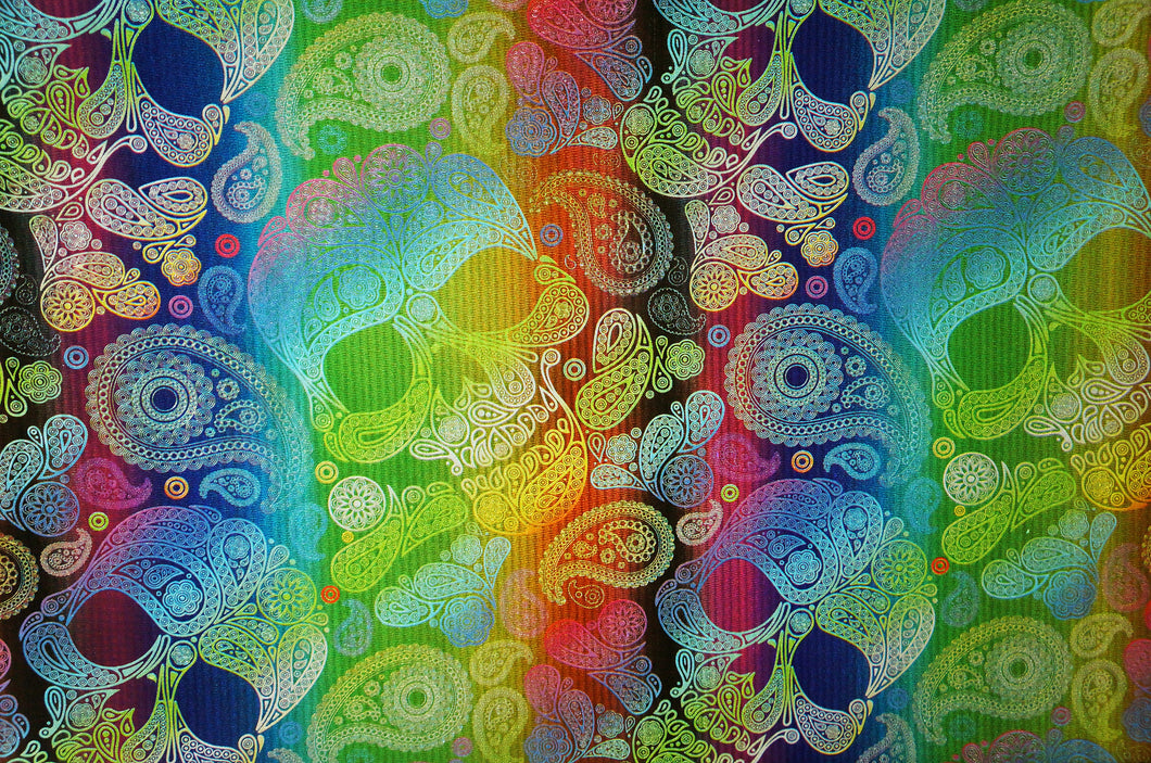 Metallic Paisley Skulls