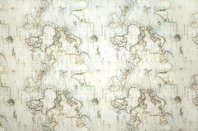 Vintage World Map - Kansas Hydrographics